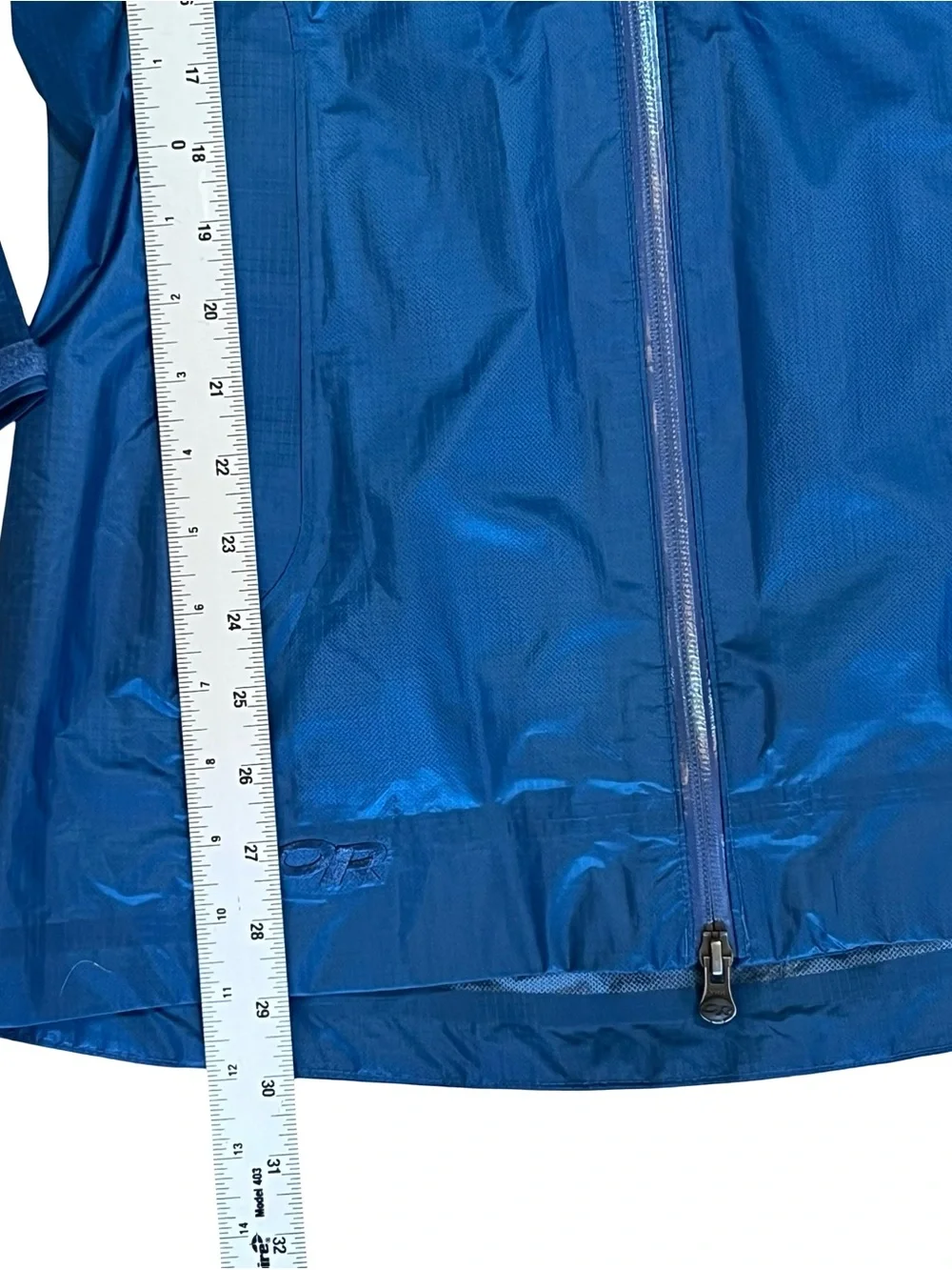 Outdoor Research Women’s Sz S Blue Jacket Helium Traveler Lightweight Hooded